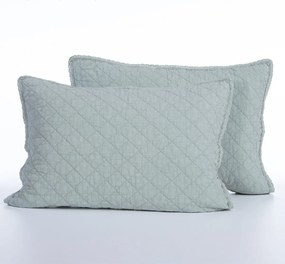 Ζεύγος Μαξιλαροθήκες Καπιτονέ (52x72) Nef-Nef Homeware Serenity Bruno Mint