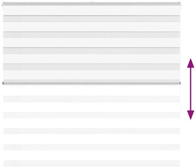 vidaXL Ζέβρα τυφλή Καφέ Πλάτος υφάσματος 155,9 εκ. Πολυεστέρας