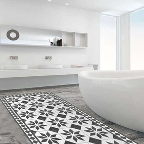 Διάδρομος Βινυλίου Old Style Carpet 83135 Black-White Ango 50X180 Vinyl