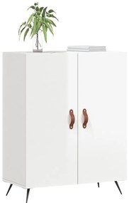 vidaXL Ντουλάπι Γυαλιστερό Λευκό 69,5x34x90 εκ. Επεξεργασμένο Ξύλο
