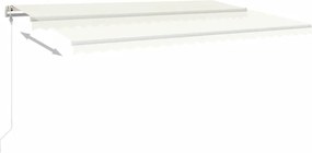 vidaXL Τέντα Συρόμενη Αυτόματη Κρεμ 500x350 εκ.