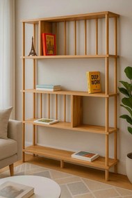 Βιβλιοθήκη Πεύκο LUGREGO 90x20x137