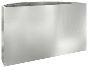 vidaXL Γλάστρα Ασημί 90 x 45 x 50 εκ. Επικαλυμμένος Χάλυβας