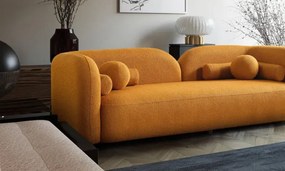 Stewehome Μοντέρνος Καναπές 3 Θέσεων κίτρινο 235x95x80 cm