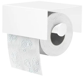 Χαρτοθήκη με καπάκι Ορείχαλκος White Mat Sanco Toilet Roll Holders Pro 0856-M101