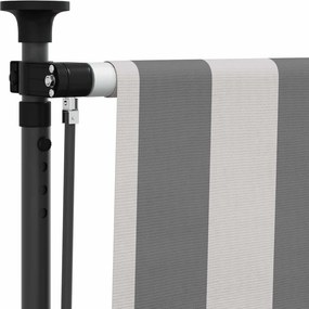 vidaXL Εξωτερικό ρολό Γκρι και Λευκό 120 x 270 cm