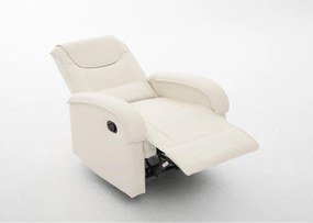 Πολυθρόνα Ανακλινόμενη ArteLibre CELAENO Εκρού PU 80x96x97cm