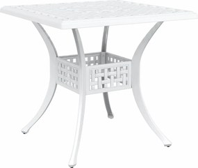 vidaXL Σερβίτσιο τραπεζιού κήπου 3 pcs Λευκό Χυτό αλουμίνιο