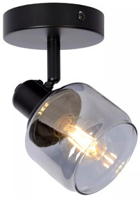 Φωτιστικό Οροφής Lucide 77979-01-30 BJORN Μαύρο Ματ (Black Mat)|Φυμέ (Smoke)