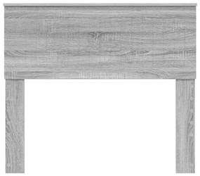 vidaXL Κεφαλάρι με κεφαλάρι Γκρίζο Σονομα 100 cm Επεξεργασμένο ξύλο