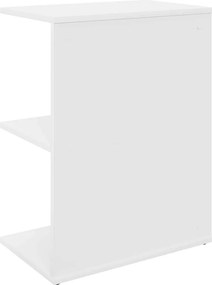 vidaXL Κομοδίνα 2 τεμ. Λευκά 46,5x29x61 εκ. από Επεξεργασμένο Ξύλο