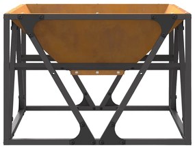 vidaXL Φωτιά Καφέ 50 x 50 x 35 cm Ατσάλι σκληρυθέν στον αέρα