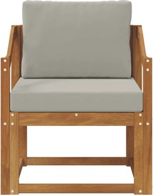 vidaXL Εξωτερικός καναπές Στερεό Ξύλο Ακακίας και Πολυεστέρ