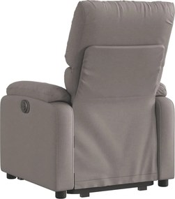 vidaXL Πολυθρόνα Ανακλινόμενη με Ανύψωση Χρώμα Taupe Υφασμάτινη