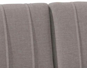 vidaXL Ταπετσαρισμένο κεφαλάρι Taupe 160 cm Στερεά ξυλεία πεύκου