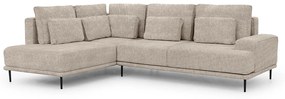 Γωνιακός καναπές Κρεβάτι Niki, μπέζ 277x93x200cm-Αριστερή γωνία-BOG3541
