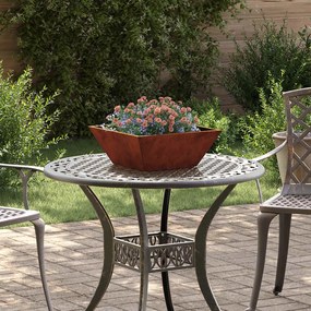 vidaXL Γλάστρα Κήπου 5 pcs Σκ rusty 40 x 40 x 15 cm