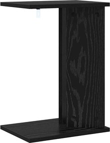vidaXL End Table Μαύρη Οξυά 35 x 25 x 50 εκ Επεξεργασμένο ξύλο