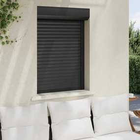 vidaXL Ρολό εισόδου Ανθρακί 70 x 100 cm Αλουμίνιο και Πολυουρεθάνη