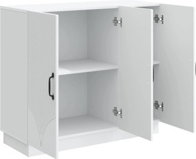 vidaXL Πλαϊνό γραφείο Λευκό 89 x 34,5 x 77 εκ. Επεξεργασμένο Ξύλο