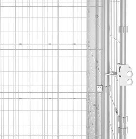 vidaXL Κλουβί Σκύλου Εξωτερικού Χώρου 14,52 μ² από Γαλβανισμένο Χάλυβα