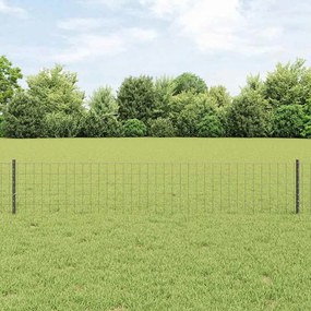 vidaXL Euro Fence με 5 U Posts Γκρι 0.4x10 μ Σίδερο