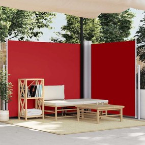 vidaXL Σκίαστρο Πλαϊνό Συρόμενο Κόκκινο 180 x 600 εκ.