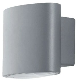 Φωτιστικό Τοίχου - Απλίκα Boxter LED-W-BOXTER SIL 2x4W Led 12,9x10x8,5cm Silver Intec