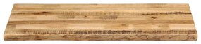 vidaXL Επιφάνεια Τραπεζιού 110x60x3,8 εκ. Live Edge Μασίφ Ξύλο Μάνγκο