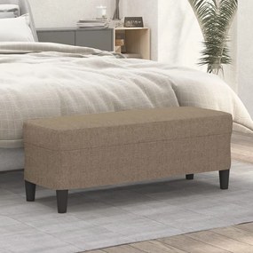 vidaXL Πάγκος Taupe 100x35x41 εκ. Υφασμάτινος