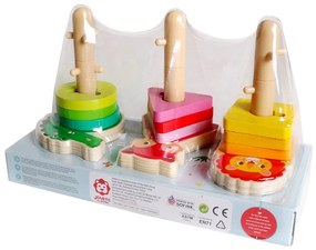 Ξύλινο παιχνίδι "Animal Sleeve Building Block" i wood