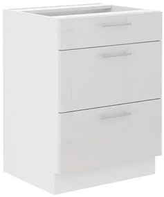 Επιδαπέδιο ντουλάπι Lyona 60 D 3S BB-Leuko