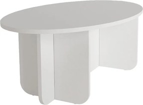 Τραπεζάκι σαλονιού Ravey Megapap χρώμα λευκό 120x60x39,8εκ.