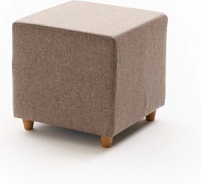 Πουφ Σκαμπό Καφέ OLIMPOS 40x40x40