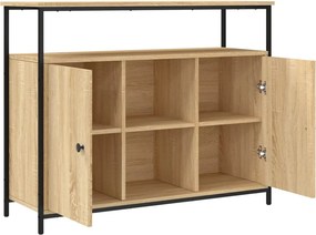 vidaXL Μπουφές Sonoma Δρυς 100x35x80 εκ. από Τεχνητό Ξύλο