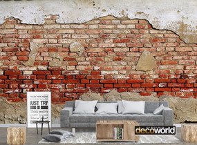 Ταπετσαρία τοίχου ετοίμων διαστάσεων με τούβλο και μπετόν 07935Q 100cm x 150cm