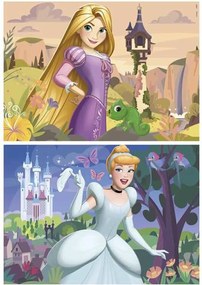 Σετ 2 Παζλ Disney Princess Cinderella and Rapunzel 48 Τεμάχια