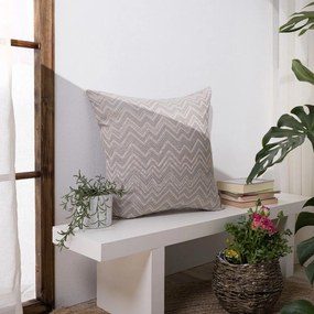 Μαξιλάρι Διακοσμητικό (Με Γέμιση) Piacenza 04 Grey Teoran 50X50 Βαμβάκι-Πολυέστερ