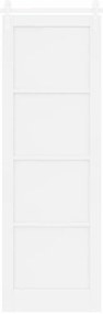 vidaXL Συρόμενη Πόρτα Λευκό 78 x 232 cm