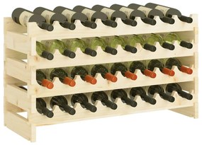 vidaXL Ραφιέρα Κρασιών 83 x 29 x 46 εκ. από Μασίφ Ξύλο Πεύκου