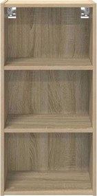 vidaXL Κρεμαστό ντουλάπι με αποθήκευση Δρύς Sonoma 40 x 29,5 x 80 εκ.