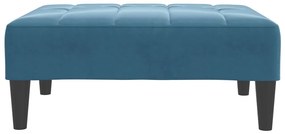 vidaXL Υποπόδιο Μπλε 77x55x31 εκ. Βελούδινο