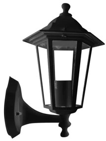 Απλίκα Φωτιστικό Τοίχου Φανάρι E27 IP45 C0026 ACA-HI6021BMS-Μαύρο HI6021BMS