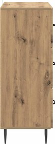 vidaXL Ντουλάπι με Συρτάρια 66 x 34,5 x 89,5 εκ Επεξεργασμένο Ξύλο