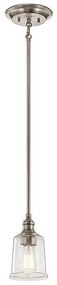 Κρεμαστό Φωτιστικό Οροφής 1xE27 Waverly Elstead Lighting-KL-WAVERLY-MP-NBR-Ορείχαλκος KL-WAVERLY-MP-NBR