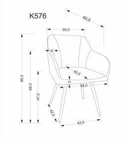 Καρέκλα Martina-Prasino (2) τεμάχια