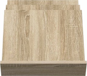 vidaXL Ράφι Περιοδικών με ράφι Δρύς Sonoma 53 x 40 x 28,5 εκ