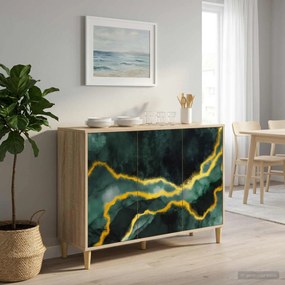 vidaXL Πλαϊνό γραφείο WIJHE Sonoma 102 x 33 x 75 εκ.