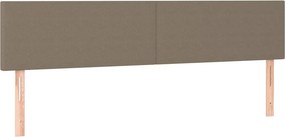 vidaXL Κεφαλάρια Taupe 200x5x78/88 εκ. Ύφασμα