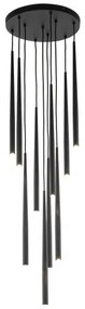 Πολυέλαιος Κρεμαστό Φωτιστικό Οροφής 10xG9 Piano TK Lighting-10114-Μαύρο 10114